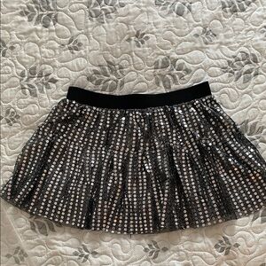 Sequin Black and Silver Women's Skirt